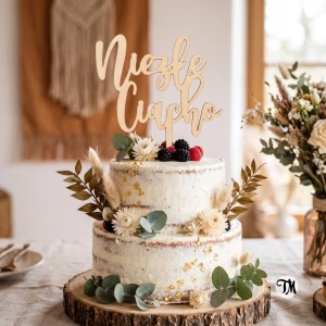 Topper "niezłe ciacho" (Boho)