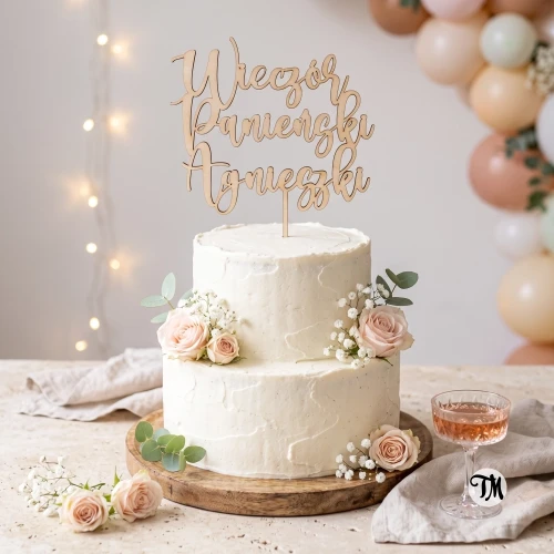 Topper "Wieczór Panieński + imie" z imieniem (Boho)