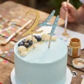 Drewniany topper na tort z cyfrą 4