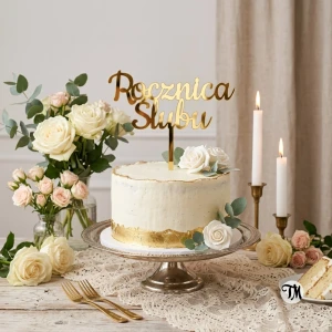 Topper "Rocznica Ślubu" (Sweet)