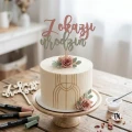 Topper "Z okazji urodzin" na tort