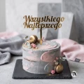 Złoty Topper "Wszystkiego Najlepszego"