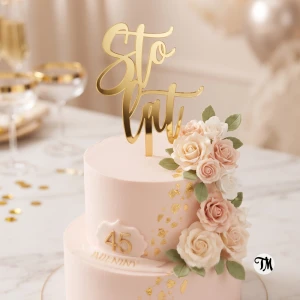 Topper "Sto lat" (Boho)