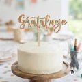 DrewnianyTopper Gratulacje na tort