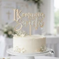 Topper drewniany I Komunia Święta