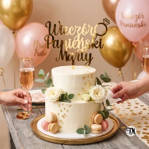 Topper na wieczór panieński "Wieczór Panieński + imie" (Glamour)