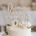 Drewniany Topper komunijny z imieniem