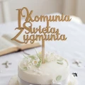 Topper komunijny z imieniem na tort