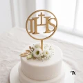 Topper IHS w kole na tort