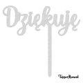Topper "Dziękuję" (Glamour)