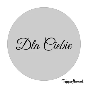 Dekor koło z grawerem "Dla Ciebie"