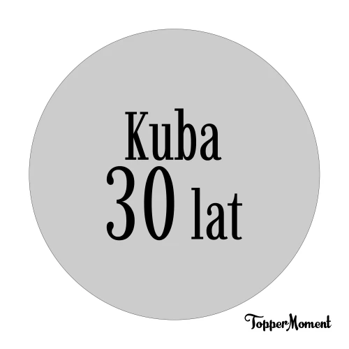 Dekor koło z grawerem "imie + cyfra + lat"