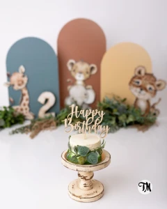 Topper "Happy Birthday" na tort (Boho)