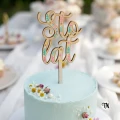 Drewniany topper na tort