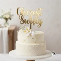Topper Chrzest Święty złoty