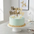 Złoty Topper Happy Birthday