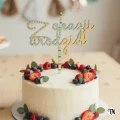 Drewniany Topper Z okazji urodzin