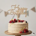 Topper Happy Birthday drewniany