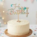 Drewniany Topper Happy Birthday