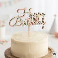 Topper z napisem Happy Birthday