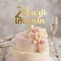 Topper Z okazji imienin złoty