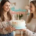 Drewniany Topper z napisem Wszystkiego Najlepszego
