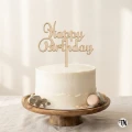 Topper Happy Birthday drewniany