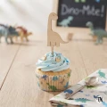 Drewniany mini Topper piker Dinozaur diplodok