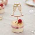 Topper piker Kieliszki szampana na deserek