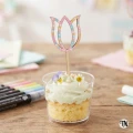 Drewniany mini Topper piker Tulipan