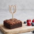 Drewniany Topper piker Tulipan na deserek