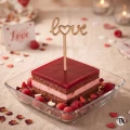 Topper piker love z sercem w o na deserek