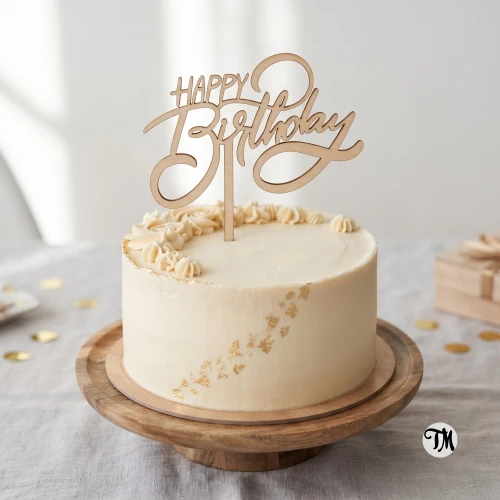 Topper urodzinowy "HAPPY Birthday"