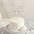 Drewniany Topper Chrzest Święty na tort