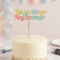 Drewniany Topper Wszystkiego Najlepszego
