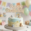 Topper Happy Birthday na tort