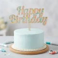 Drewniany Topper urodzinowy Happy Birthday