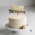 Złoty Topper Happy Birthday