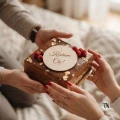 Dekor koło z napisem Kocham Cię  na ciasto