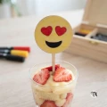 Mini Topper piker Uśmiech oczy serca na desrek