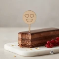Topper piker Uśmiech oczy serca drewniany