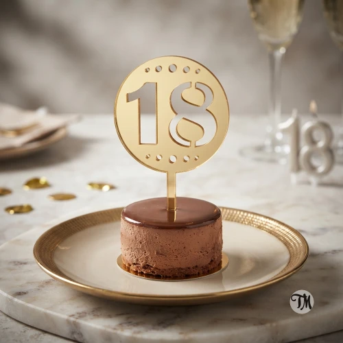 Topper piker "18" w kółku