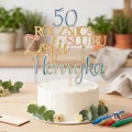 Drewniany Topper na rocznicę ślubu