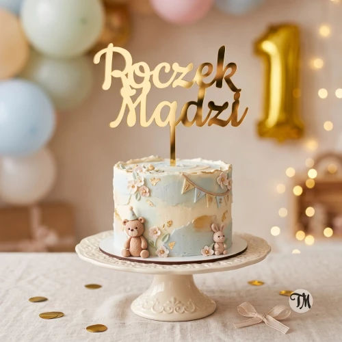 Topper "Roczek" z imieniem (Sweet)