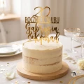 Topper na rocznicę cyfra + ROCZNICA ŚLUBU + imie+imie złoty