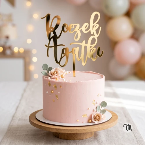 Topper na roczek z imieniem "Roczek + imie" (Boho)