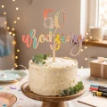 Topper urodzinowy z liczbą  na tort