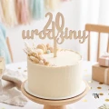 Topper urodzinowy z liczbą