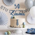 Drewniany Topper urodzinowy z imieniem i liczbą cyfra + urodziny + imie