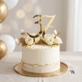 Złoty Topper liczba dwucyfrowa na tort